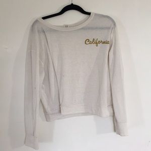 White “California” sweater